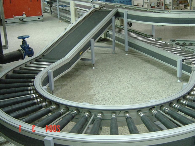 滾柱輸送機，滾道輸送機實例圖